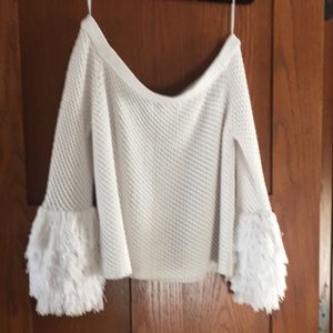 Off the shoulder sweater